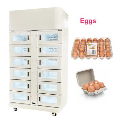 Китай Сенсорный экран Ферма банкомат Бизнес Самоуправление Умные упакованные яйца холодильный торговый шкаф продается