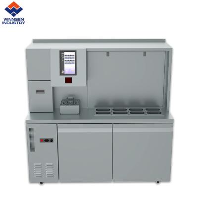 China Venta caliente Máquina automática de fabricación de barras de té con mostrador de diseño de barras en venta