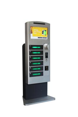 China Restaurant Cell Phone Charging Stations Multi Language UI With Safe Electronic Locks for sale