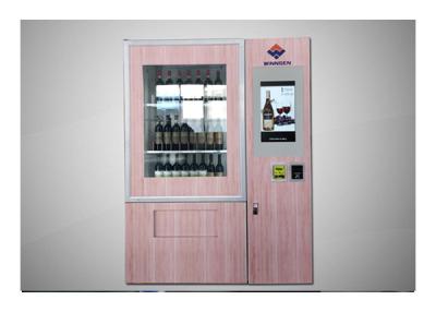 China Máquina de venda automática da garrafa de vinho do pagamento do cartão de Bill da moeda da correia transportadora para o shopping do hotel à venda