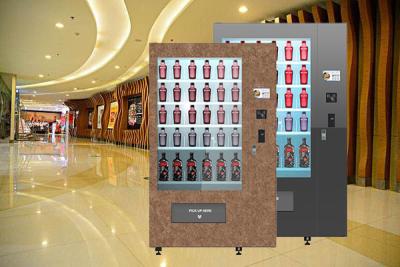 China Winnsen Design Wine Bottle Vending Machine With 32inch Advertising Touch Screen Cooling System Conveyor Belt for sale