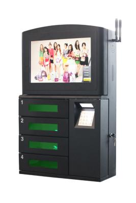 China Bars And Restaurants Cell Phone Lockers , Wall Mounted Cell Phone Charging Station for sale