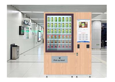 China Network Access Salad Fruit Vegetable Vending Machine With 32 Inch Touch Screen for sale