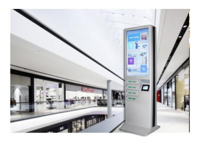 中国 リモート管理システムが付いている43の大きい広告スクリーンの携帯電話の貸出記録装置 販売のため