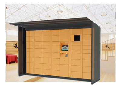 China Ubicaciones automáticas del armario del paquete del poste, armarios electrónicos del paquete de la entrega del buzón con el refugio en venta