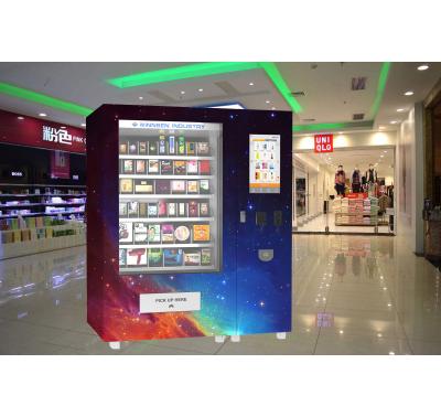 China Máquina expendedora refrigerada del bocado de la fruta del bocadillo de la leche para la forma de pago del No-tacto de la estación de tren del centro comercial en venta