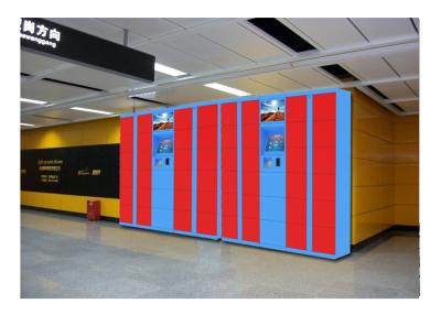 China Event Industry Rental Luggage Lockers Furniture Money Payment Coin / Bill Operated for sale