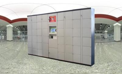 China Intelligent Logistic Parcel Delivery Lockers With Simple Work Flow And Payment Device for sale