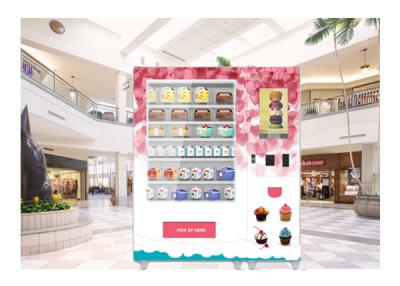 China Cash Card Payment Cookie Cupcake Vending Machine With Remote Network Management System for sale