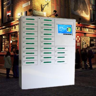 China 24 Door Big Screen Mobile Phone Charging Kiosk For Russia Accept Ruble Coins And Papermoney for sale