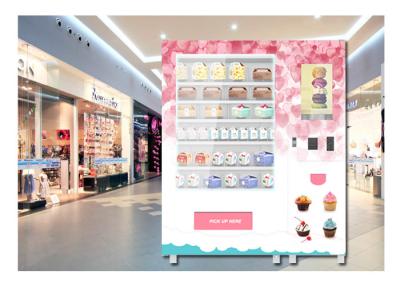 China Coin Operated Advertising Food Vending Machine , Cupcake Bread Snack Vending Machine for sale
