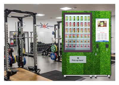 China Public Salad Jar Vending Machine With Conveyor System For Gym University for sale