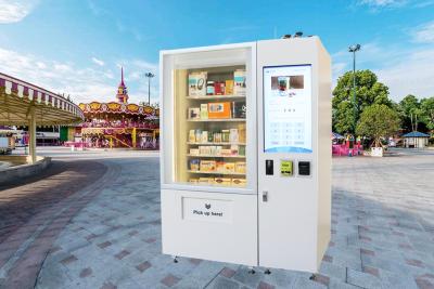 China Pharmacy Refrigerator Vending Machine , Micro Market Vending Machine With Conveyor Belt for sale