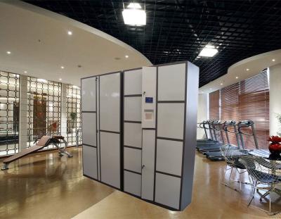 China Armario público de los armarios de almacenamiento del equipaje del código de barras RFID para las huéspedes del hotel con la cerradura electrónica en venta