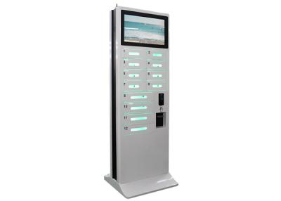 China 12 Doors Cell Phone Charging Vending Machine For Event With Advertising LCD Screen for sale