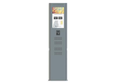 China 24 Port Sharing Rental Station Movable Charging Kiosk With 22 Inch Advertising LCD Screen for sale