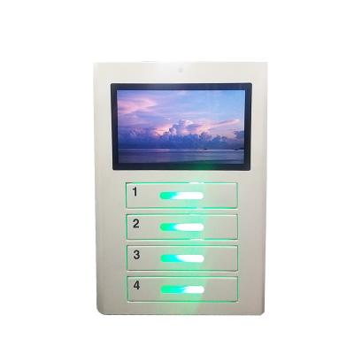 China Wall Mount Multi Device Charging Locker Smart Cell Phone Free Charging Station for sale