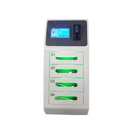 China 4 Door Secure Locker Cell Phone Charging Stations for Airport with Coin Acceptor and Credit Card Reader for sale