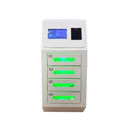 China Coin Operated MCU System Multiple Cell Phone Charging Station USB Charging Station Kiosks with 4 Lockers for sale