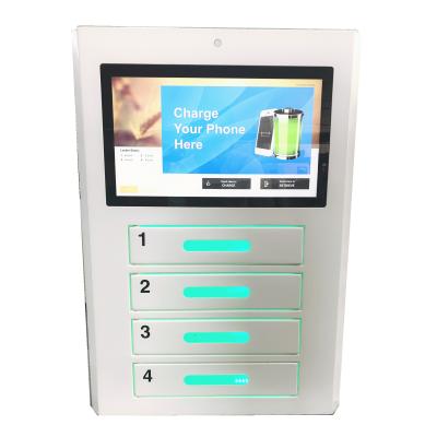 China Android Network Mobile Smartphone Charging Station With display digital signage for sale