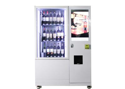 China Refrigerator Cooling Large Capacity Wine Bottle Vending Machine With 22 Inch Touch Screen for sale