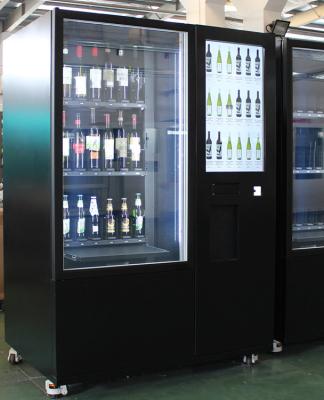 China Máquina de venda automática da garrafa do champanhe da cerveja do vinho espumante de Commerical Mini Mart da entrada do hotel com canal ajustável inovativo à venda