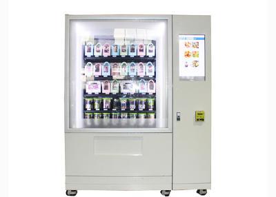 China QR Code-frische Frucht-Nahrungsmittelsalat-Automaten-Kühlschrank mit Touch Screen zu verkaufen