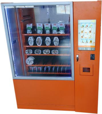China Intelligent Salad Vending Machine With Cashless Payment Device And Advertising Screen No Touch Payment Option for sale