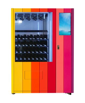 China Quiosco de la venta del vino del pago con tarjeta de crédito, máquina expendedora refrigerada con el elevador en venta