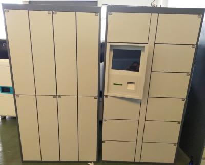 China 24 Doors Steel Luggage Lockers , Smart Locker Storage Cabinet Large Size for sale