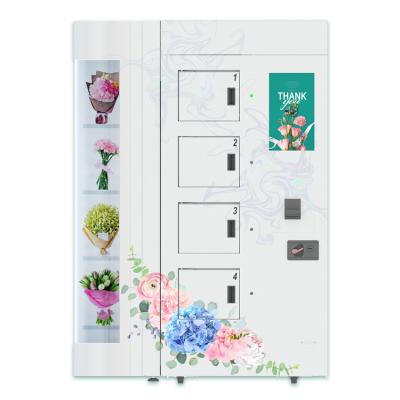 China 6 Channels Flower Vending Machine With Refrigeration Humidification System for sale