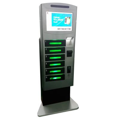 China Computer Operated Fast Cell Phone Charging Stations Coin / Bill / Card Payment for sale