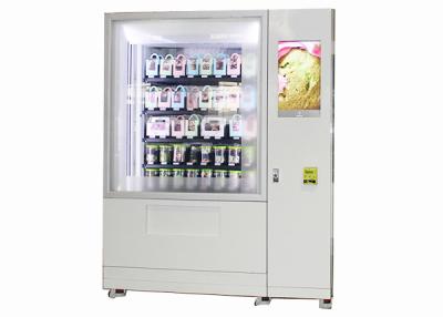 China Outdoor Refrigerator Salad In A Jar Vending Machine With 32 Inch Touch Screen for sale