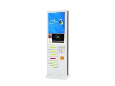 China Outdoor Usb Fast Charging Cell Phone Charging Stations Kiosk Locker 6 Port Coin Operated for sale