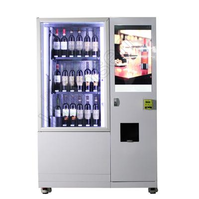 China Hotel FCC Wine Bottle Vending Machine With Refrigerator Elevator for sale