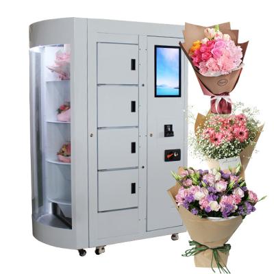 China Convenience Store Shop Segregation Floral Vending Machine With Humidifier for sale