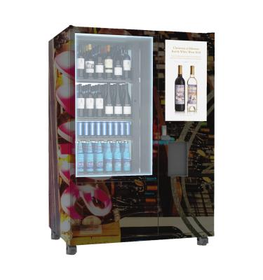 China Máquina de venda automática engarrafada fria do vinho do pagamento da varredura de Qr à venda