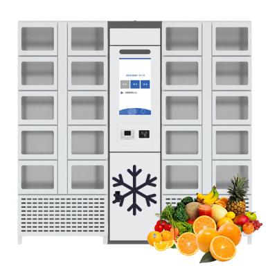 China Refrigerated Touch Vending Lockers Selling Fresh Vegetables Fruits for sale