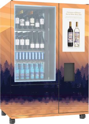China Conveyor Elevator System Wine Bottle Vending Machine Remote Platform Advertising for sale