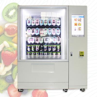 China Sandwich 32 Inch Salad Vending Machine With Elevator Conveyor System for sale