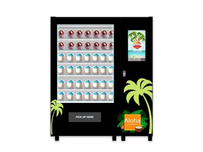 China Elevador e sistema de refrigeração frescos de Bill Coconut Vending Machine With à venda