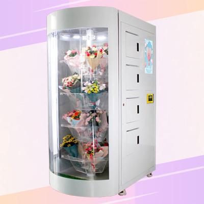 China 360 regalos automáticos de la rotación florecen la máquina expendedora con el sistema de la humectación en venta