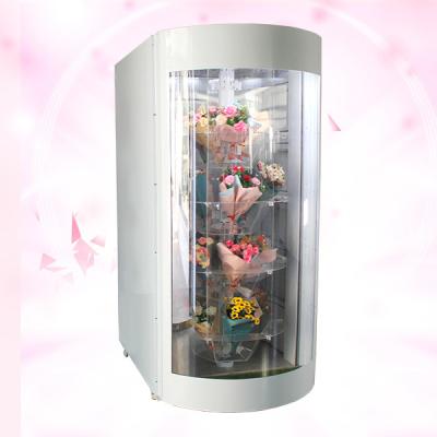 China Lcd 19 Inch Maternity Clinics Transparent Shelf Flower Vending Machine for sale