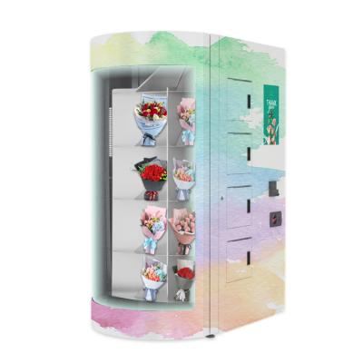 China Humidify Temperature Control Flower Vending Machine With Lcd Touch Screen for sale