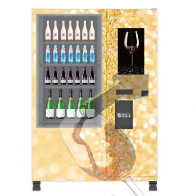 China máquina expendedora electrónica interactiva de la pantalla táctil de 22 pulgadas para el alcohol de la cerveza del vino espumoso del champán de la bebida en venta