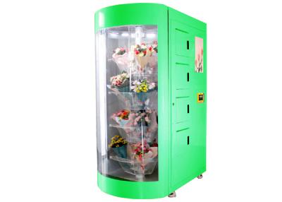 China Spanish Language Floral Shop Bouquet Vending Machine with Bloom House and Temperature Control for sale