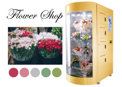 中国 オランダ デンマークはヨーロッパの市場のための冷凍の加湿器が付いている24の時間の切りたての花の自動販売機をカスタマイズした 販売のため