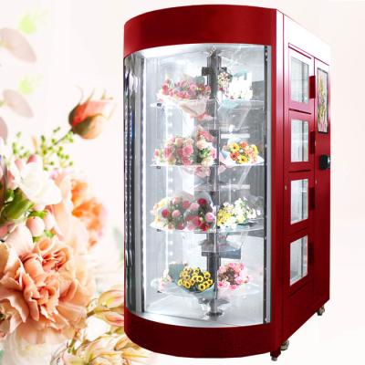 China Winnsen Subway Airport Metro Station Flowers Vending Machine Self Service Romatic Love Gifts OEM ODM For Bouquets for sale