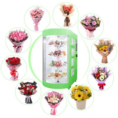 China Florist Flower Vending Machine Shopping Mall Airports Subways Railway Stations for sale