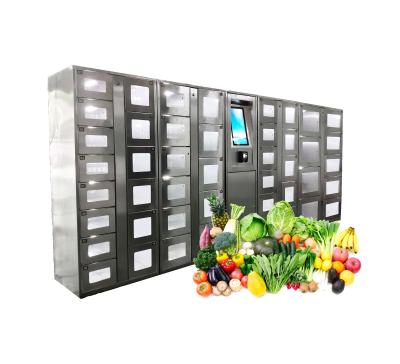 中国 Stainless Steel Vending Locker Machine Ads Function for Grocery QR Code Payment Indoor Use Customization Remote Control 販売のため